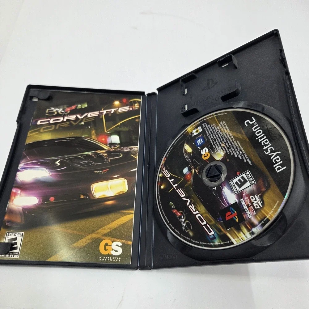 Corvette Sony PlayStation 2 PS2 50th Anniversary Racing Game CIB Complete Manual